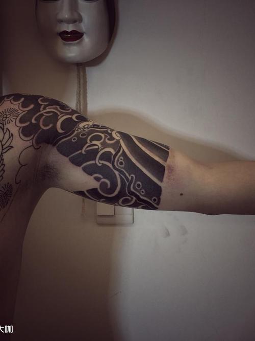 半甲_纹身图案手稿图片_初代雕冕 的纹身作品集