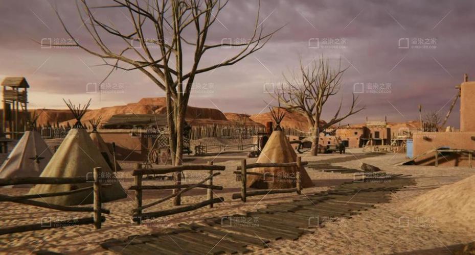 首页 3d模型下载 场景建筑  历史建筑  untiy模型 古代小村庄 土著人