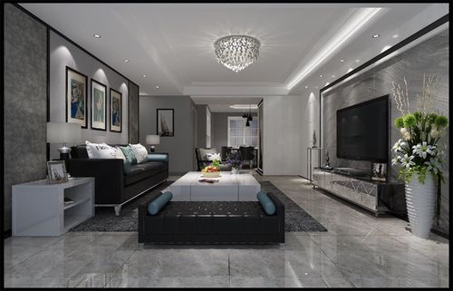 118㎡现代简约四居及以上装修案例_效果图_土巴兔装修