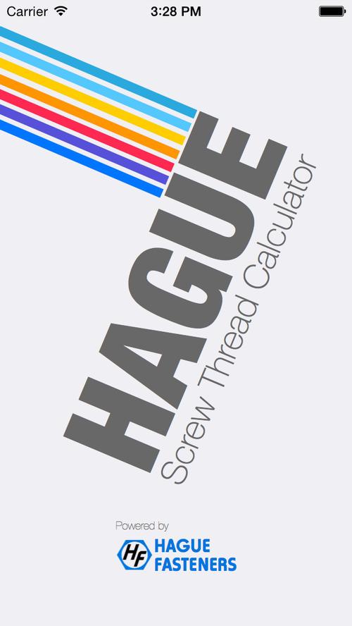 hague screw thread calculator