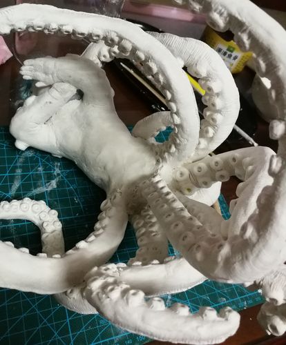 章鱼触手的制作过程