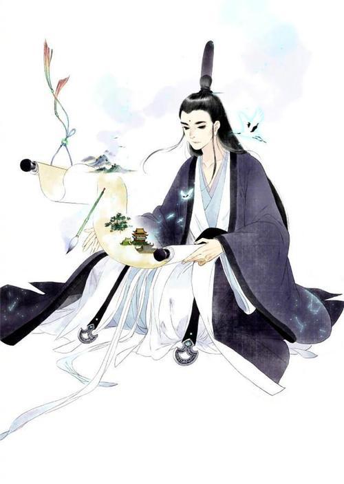 白居易送别诗简笔画