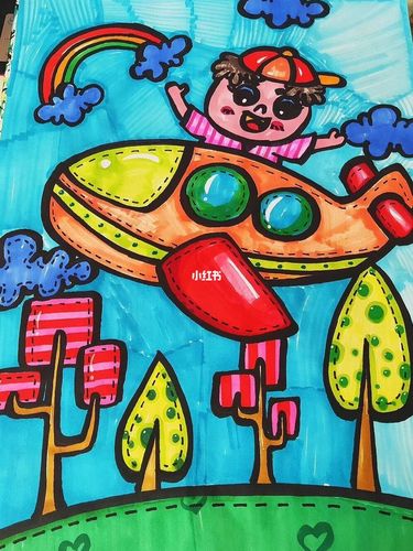 小飞机儿童画_早教_母婴_母婴_早教