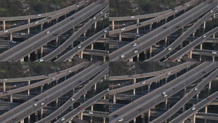 重庆3d魔幻盘龙立交黄桷湾立交4k素材