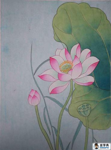 夏日荷花儿童画作品欣赏清清荷塘