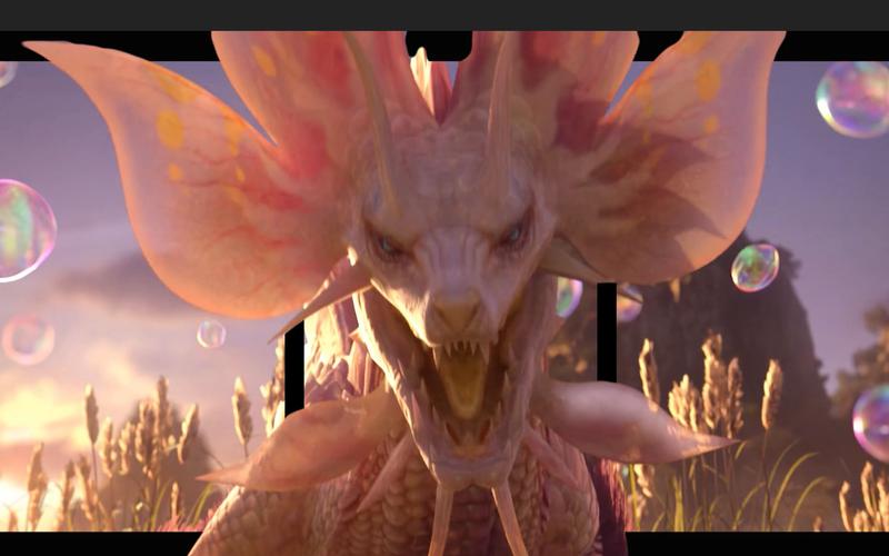 4k泡狐龙cg裸眼3d效果怪物猎人生态动画