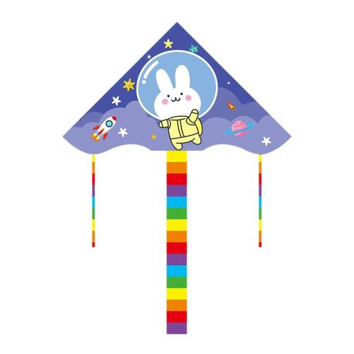 买一送一潍坊风筝儿童微风易飞卡通可爱初学者小号星空兔小猪佩奇
