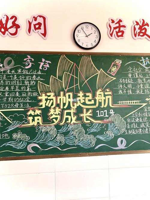 新学期扬帆起航,筑梦成长黑板报_阅读_文化_阅读