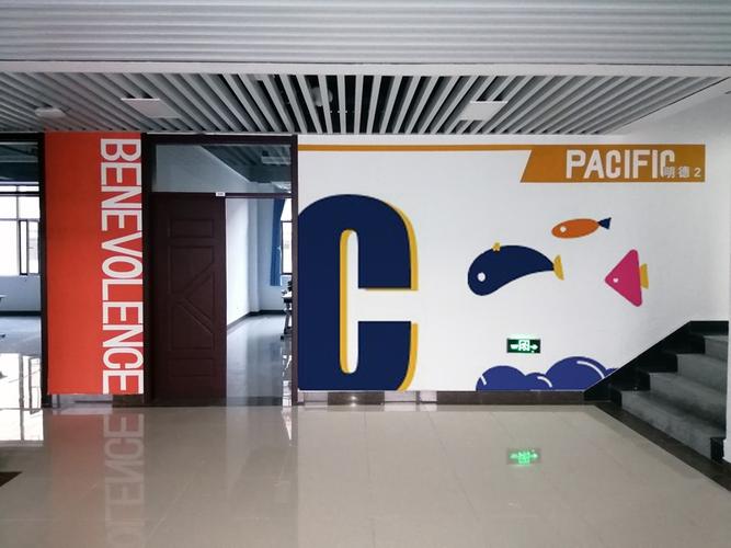 学校彩绘 | 学双语校区走廊彩绘该如何设计 | 青岛海军中学