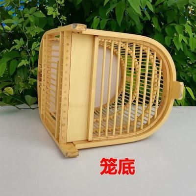 鸟笼笼子广州高端鸡笼竹制配件养笼竹鸡加密笼子