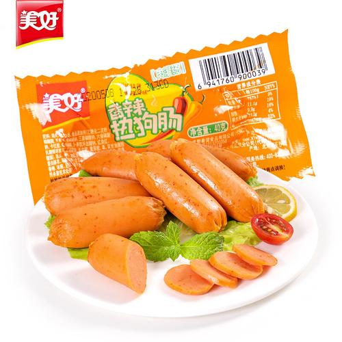方便食品美好香辣热狗肠40g*9 火腿肠返回商品页 >