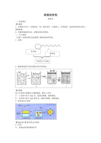 表面活性剂教案