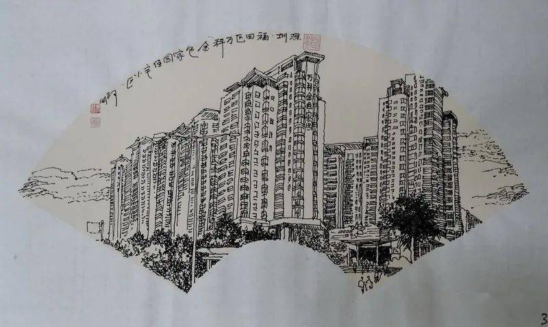 扇面百景