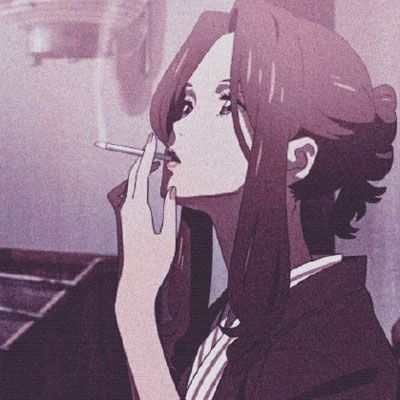 霸气的qq头像女生动漫抽烟