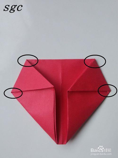 折纸教程——立体心形的折法