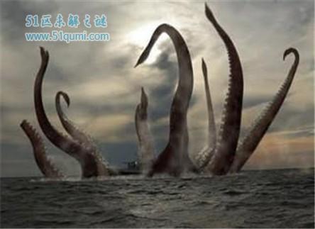 传说怪物挪威海怪kraken 军舰都打不过它