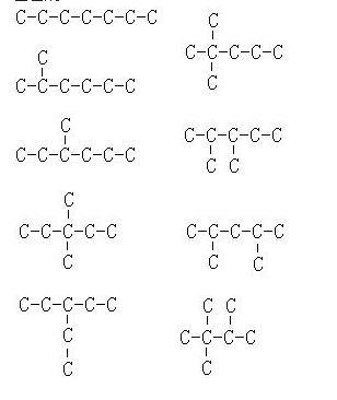 庚烷的同分异构体.最好画在纸上.