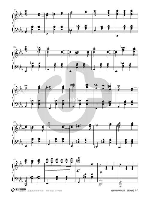 钢琴谱分享|《肖斯塔科维奇第二圆舞曲》_琴谱_演奏_钢琴谱_娱乐_音乐