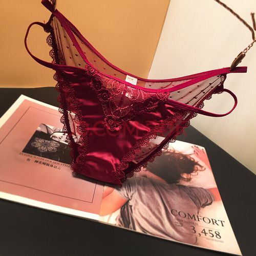 酒红>女仕内裤性感女裤头内裤女人的内裤 m建议85-110斤内穿>内衣裤女