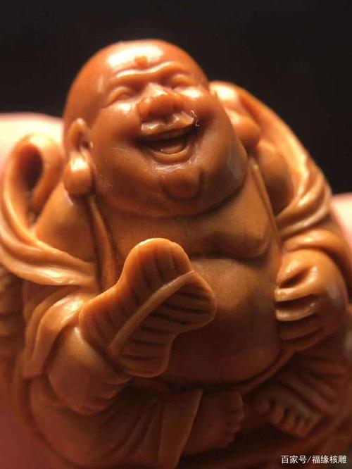 橄榄核雕《瑞兽弥勒》苏工橄榄核雕极致雕工