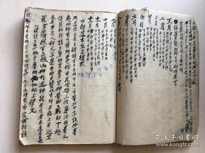 鲁班书手抄本,69页138面,内容特殊