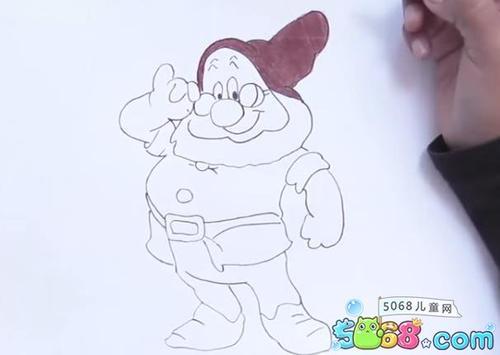 七个小矮人万事通白雪公主人物画教程6七个小矮人万事通简笔画七个小