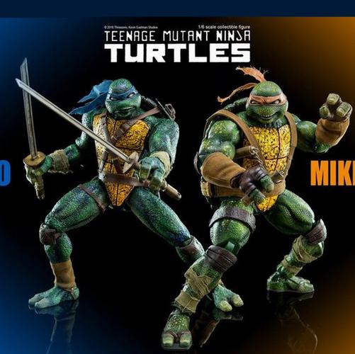 3a 忍者神龟 threezero 1:6 忍者神龟 李奥 leo 米奇 mikey 实体