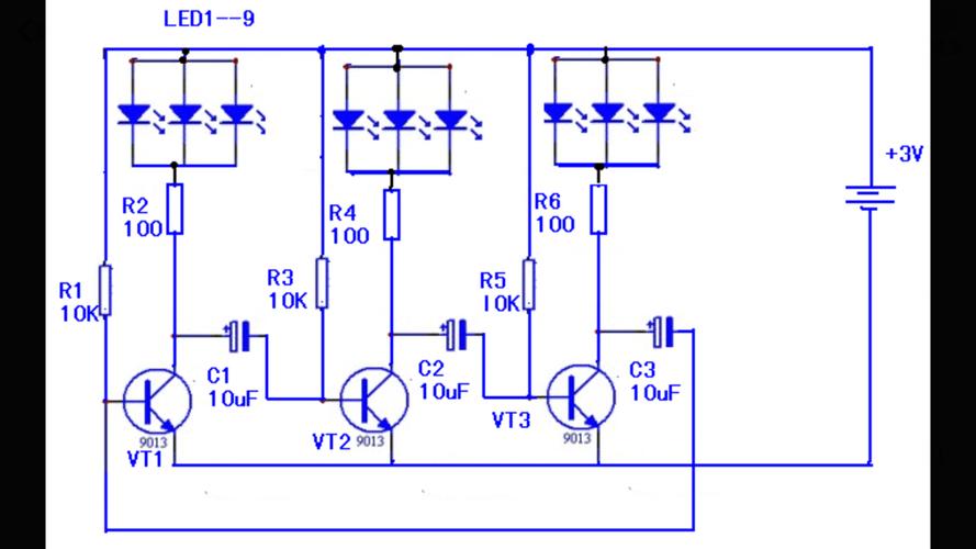 谁能阐述一下这个呼吸灯的原理 谢谢