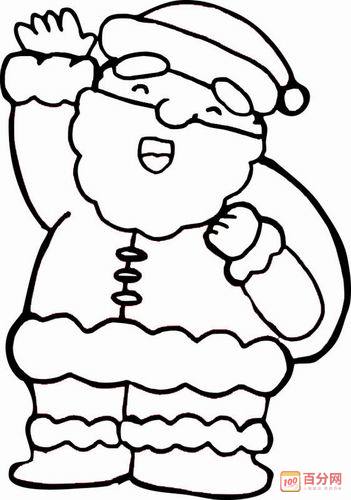 教你画慈祥的圣诞老人的简笔画教程