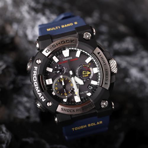 卡西欧gshock系列七代蛙人太阳能电波蓝牙手表gwfa10001a2日韩腕表