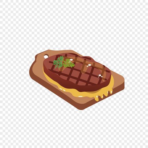 图片 素材 手绘/卡通元素 美味的牛排.