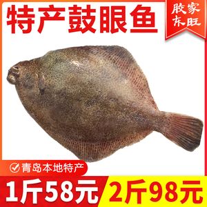 鼓眼鱼鲜活冷冻小鼓眼鱼高眼鱼蝶鱼偏口鱼豆鼓鱼比目鱼牙片鱼