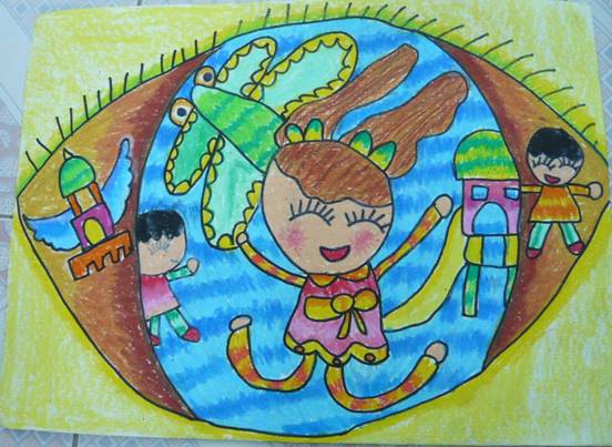 大班幼儿绘画作品5