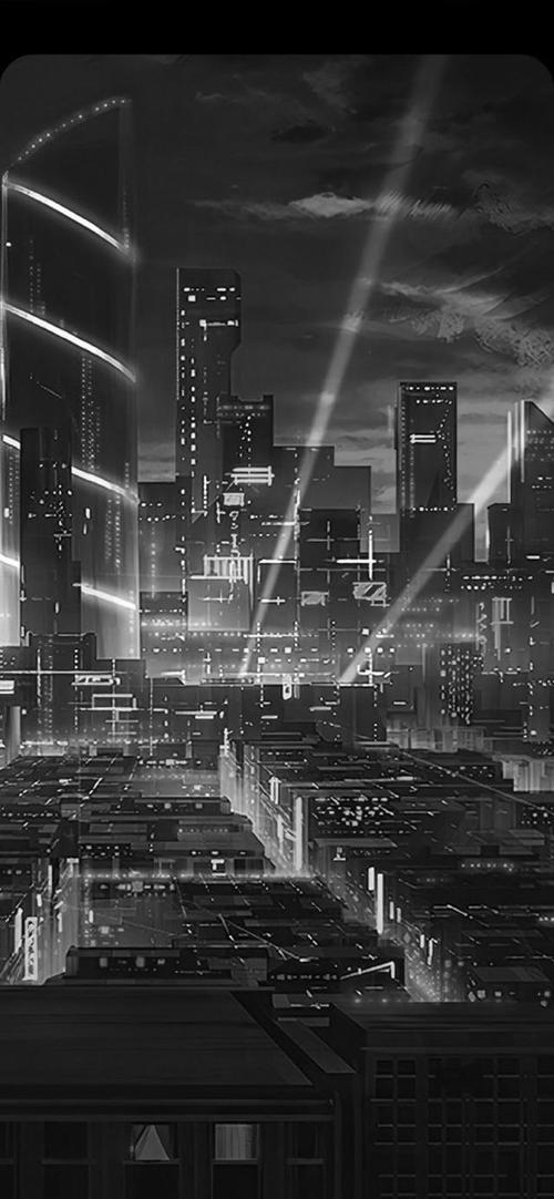 「壁纸」宇宙4k横图竖图 隐藏刘海 黑白配色壁纸