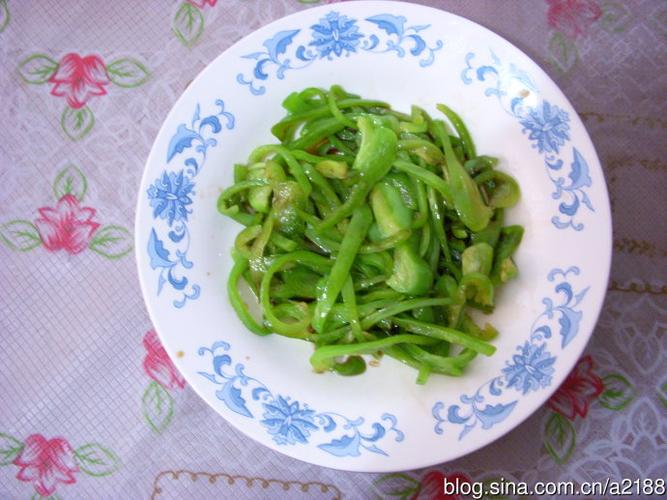 凉拌青椒丝