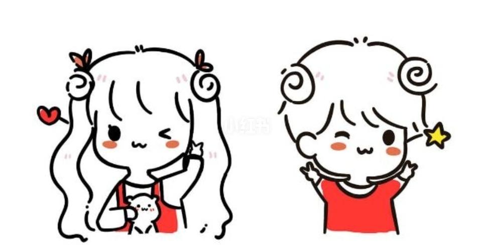 情侣简笔画_简笔画_文化_绘画