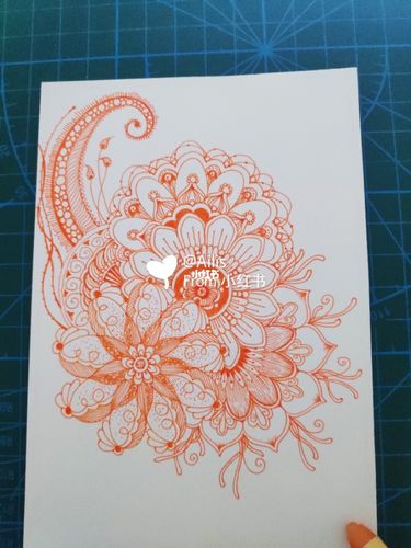 佛系禅绕画|原创:植物篇200/143_手绘_手绘禅绕画_文化_绘画