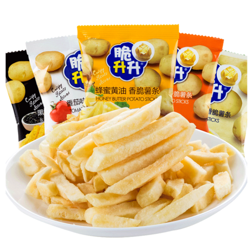 脆升升薯条脆生生香脆蜂蜜黄油味休闲膨化零食品小吃