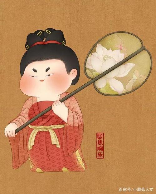 这幅画则是以唐代画家周昉的《簪花仕女图》为参考,仕女的服饰,妆容