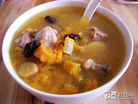 南瓜鸡汤