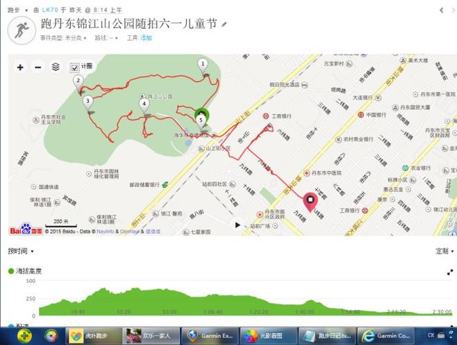 跑丹东锦江山公园环山健身步道六一儿童乐随拍