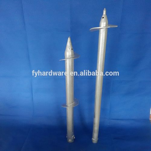 galvanized ground screw pile and helical screw piles