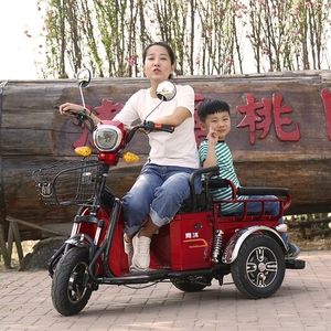 电动三轮车小型家用新款女士助力家用新款载货车接送孩子代步车