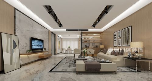 现代简约风格 客厅装修效果图 别墅