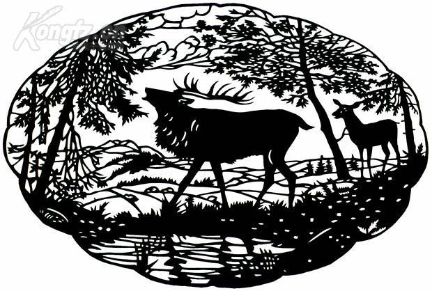 花边剪纸 动物剪纸 外国剪纸 异国风情剪纸 老剪纸 艺术剪纸艺术 剪影