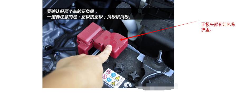 奥迪a6电瓶正负极在哪