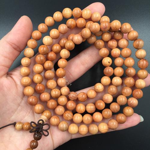 厂家批发 红豆杉手串 木质手链 红木佛珠108颗念珠男女情侣饰品