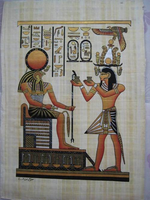 埃及树皮画_埃及草纸画_装饰画埃及_ 埃及纸草画
