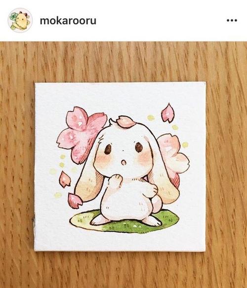 超级可爱的兔子简笔画图片 好看又好画