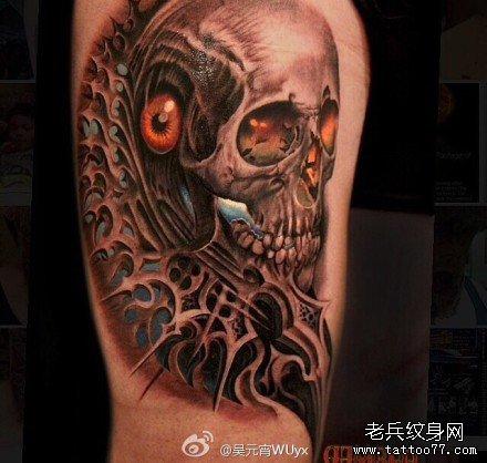 鬼骷髅纹身图案大全